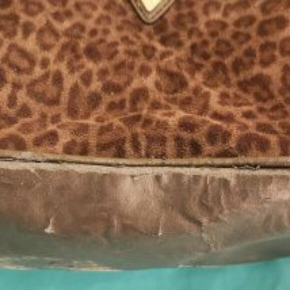 Brown Leopard Print Guess Purse (Some Wear) - Picture 2 of 3